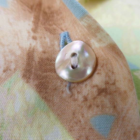Vintage Nani Hawaii Tori Richard Tropical Blouse Mother of Pearl Buttons XL - Picture 6 of 7